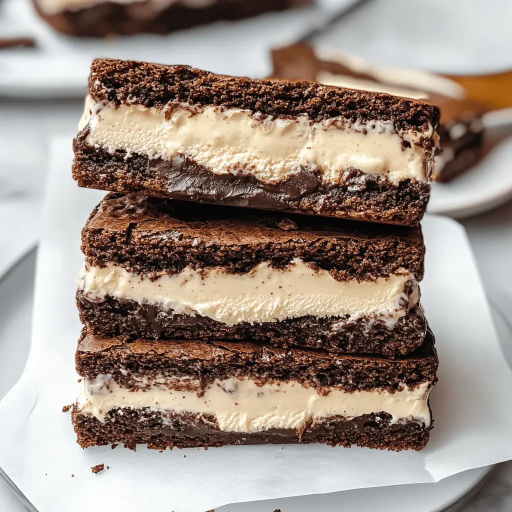 Creamy and chocolatey, these Brownie Ice Cream Sandwiches are the perfect treat for any occasion! A delicious blend of rich brownie layers and your favorite ice cream creates a delightful dessert anyone will love. Perfect for summer parties or cozy nights in, save this recipe to surprise your family and friends!