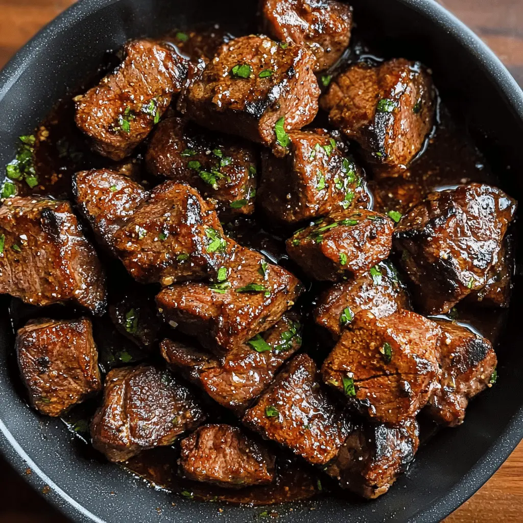 Satisfy your dinner cravings with these Cajun Garlic Butter Steak Bites! Juicy, tender steak coated in a zesty Cajun seasoning and perfectly sautéed in rich garlic butter. Ideal for a quick weeknight meal or a flavorful appetizer at your next gathering. Don’t forget to save this recipe to impress your friends and family at your next dinner party!