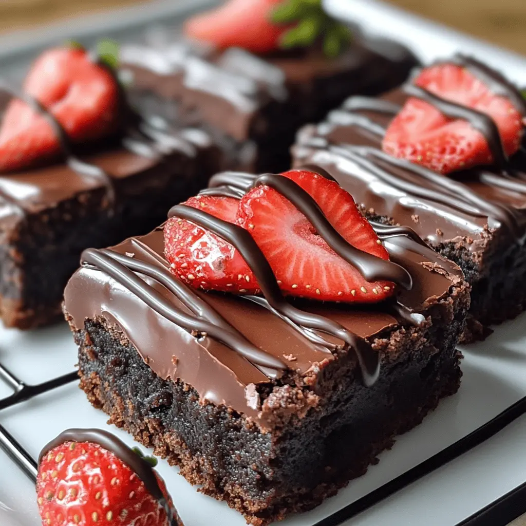 Treat yourself to these indulgent Chocolate Covered Strawberry Brownies! Each bite combines rich, fudgy chocolate with fresh strawberries, creating a delightful dessert that's perfect for date nights or special celebrations. Save this recipe and impress your friends and family with a sweet treat they'll love!