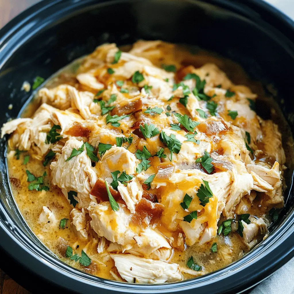 Get ready for a warm and comforting meal with this Creamy Crockpot Crack Chicken! This easy recipe combines tender chicken, creamy ranch, and melted cheese for an irresistible flavor. Perfect for busy weeknights or game day gatherings! Save this recipe to enjoy a delicious, hassle-free meal any time you need a crowd-pleaser!