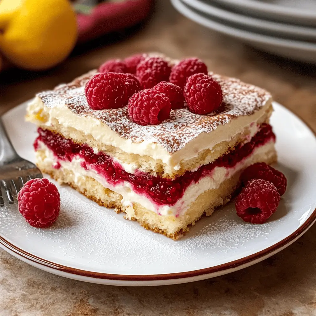 Treat yourself to this delightful Fresh Raspberry Tiramisu! This twist on the classic dessert features layers of creamy mascarpone and fresh raspberries, all on a base of coffee-soaked ladyfingers. Perfect for gatherings or a special night in, this recipe combines sweet and tart flavors for a refreshing finish. Save this pin to whip up an unforgettable dessert that everyone will love!