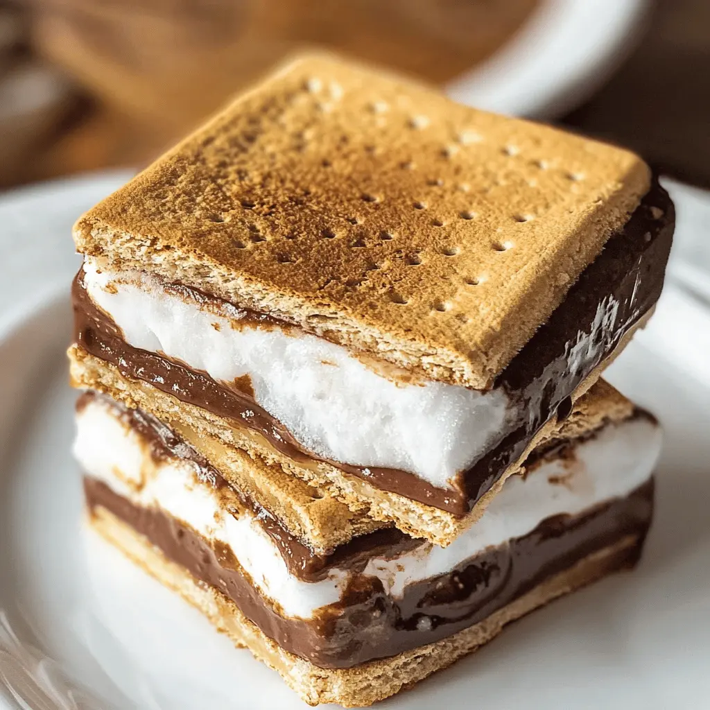 Beat the heat with these delightful Frozen S'mores! This no-bake treat combines creamy layers of chocolate and fluffy marshmallows, all wrapped in a graham cracker crust. Perfect for summer gatherings or a fun dessert night! Save this pin to keep this delicious recipe handy for your next get-together!