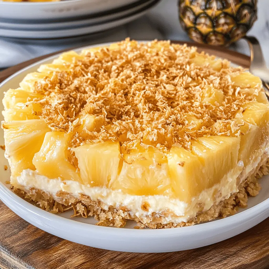 Bring a taste of nostalgia to your kitchen with Grandma's Pineapple Dream Recipe! This delightful dessert features fluffy whipped cream, sweet pineapple, and a crunchy crust that's perfect for any gathering. It's an easy, no-bake treat that everyone will love. Save this recipe and surprise your family at your next picnic or potluck!