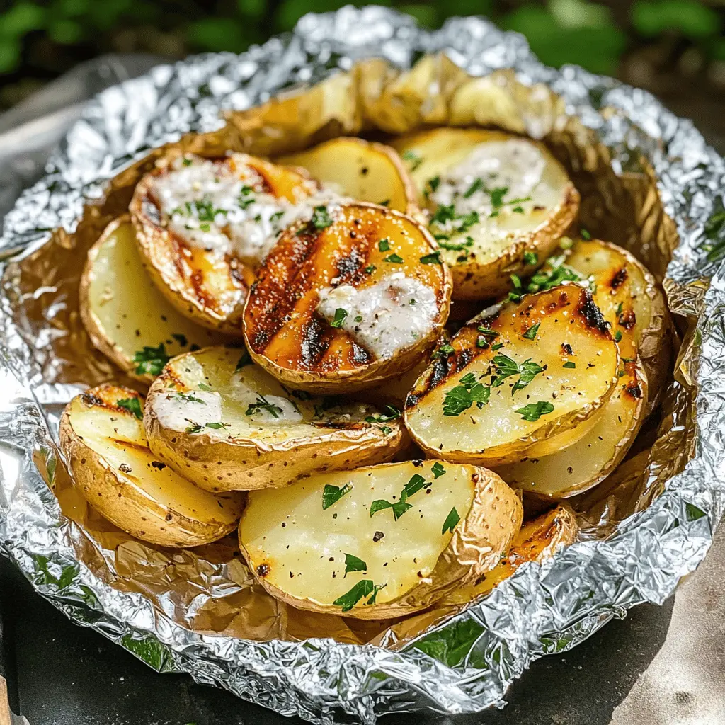 Get ready for a tasty side dish with these Grilled Potatoes in Foil! Perfectly seasoned and easy to make, these potato packets are a hit for summer barbecues or family dinners. Just toss in your favorite herbs and spices, wrap them up, and grill until tender. Save this pin for your next cookout!