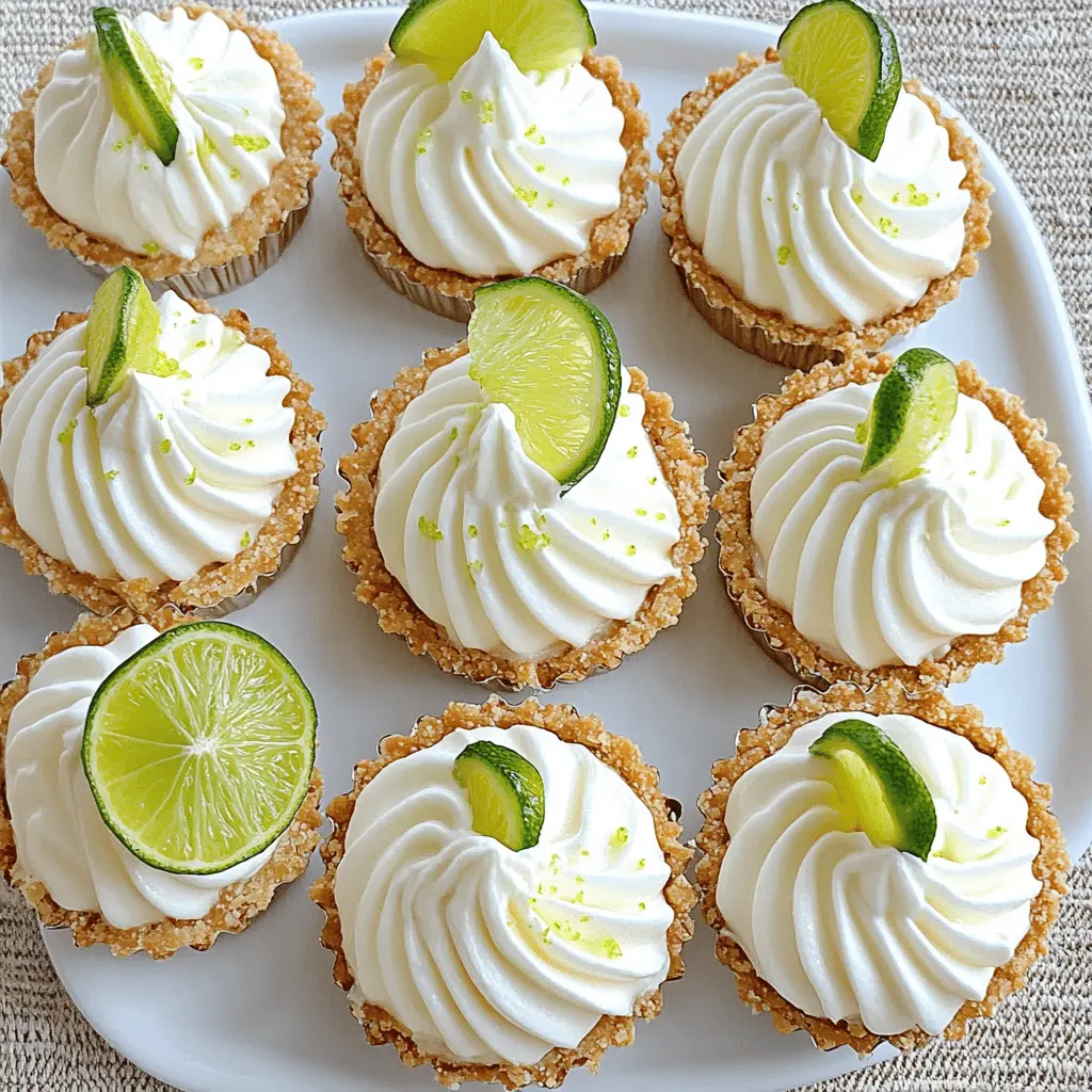 Get ready to enjoy these refreshing no-bake mini key lime pies! Bursting with zesty lime flavor and creamy texture, they're perfect for summer gatherings or a sweet treat any time of year. With a simple crust and delicious filling, you’ll want to save this quick and easy dessert recipe for your next party or picnic!