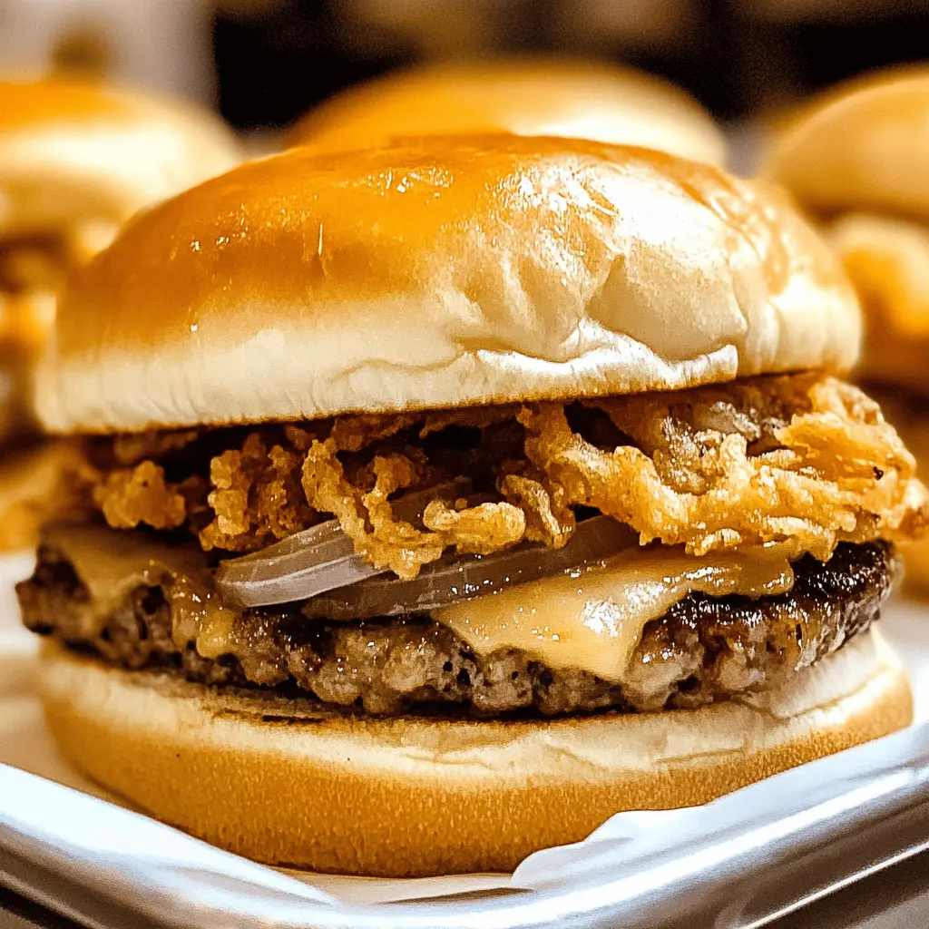 Bite into the deliciousness of Oklahoma Fried Onion Burgers! These juicy patties are topped with crispy, golden onions that add a delightful crunch and flavor. Perfect for backyard barbecues or family dinners, this easy recipe is sure to impress. Save this pin for your next cookout and bring a taste of Oklahoma to your dinner table!