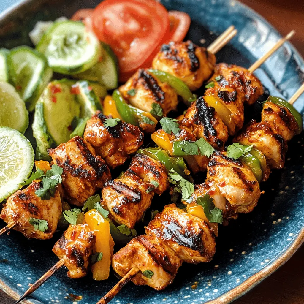 Easy Mexican Barbecue Chicken Skewers Recipe