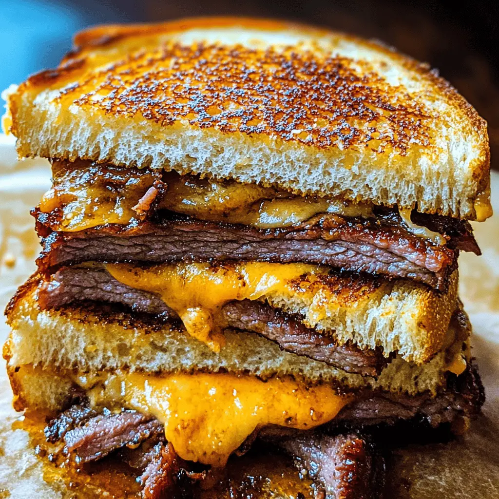 Easy Smoked Brisket Grilled Cheese Recipe