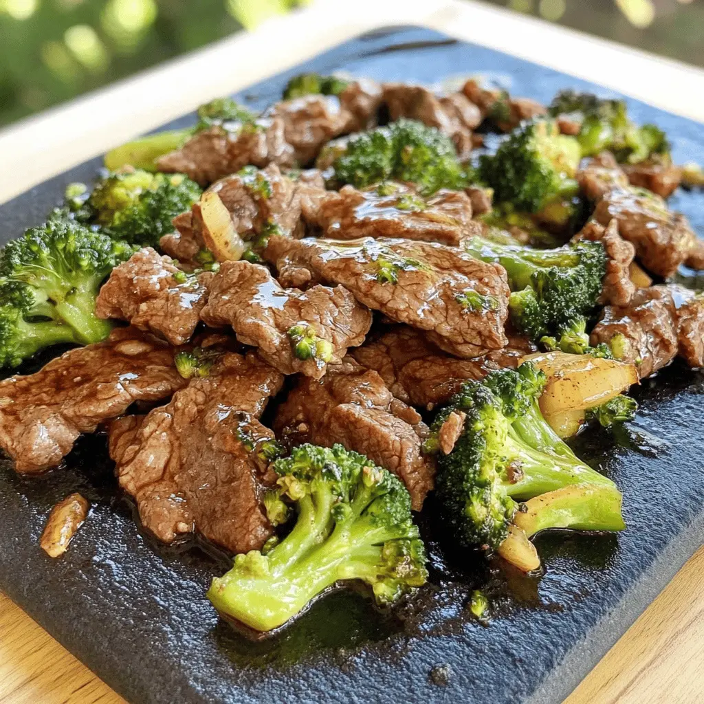 Easy Beef and Broccoli Recipe on Blackstone Griddle
