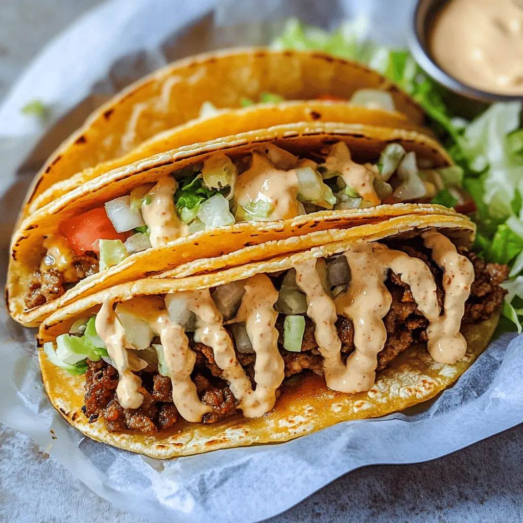 Easy Smash Burger Tacos Recipe for Quick Dinners