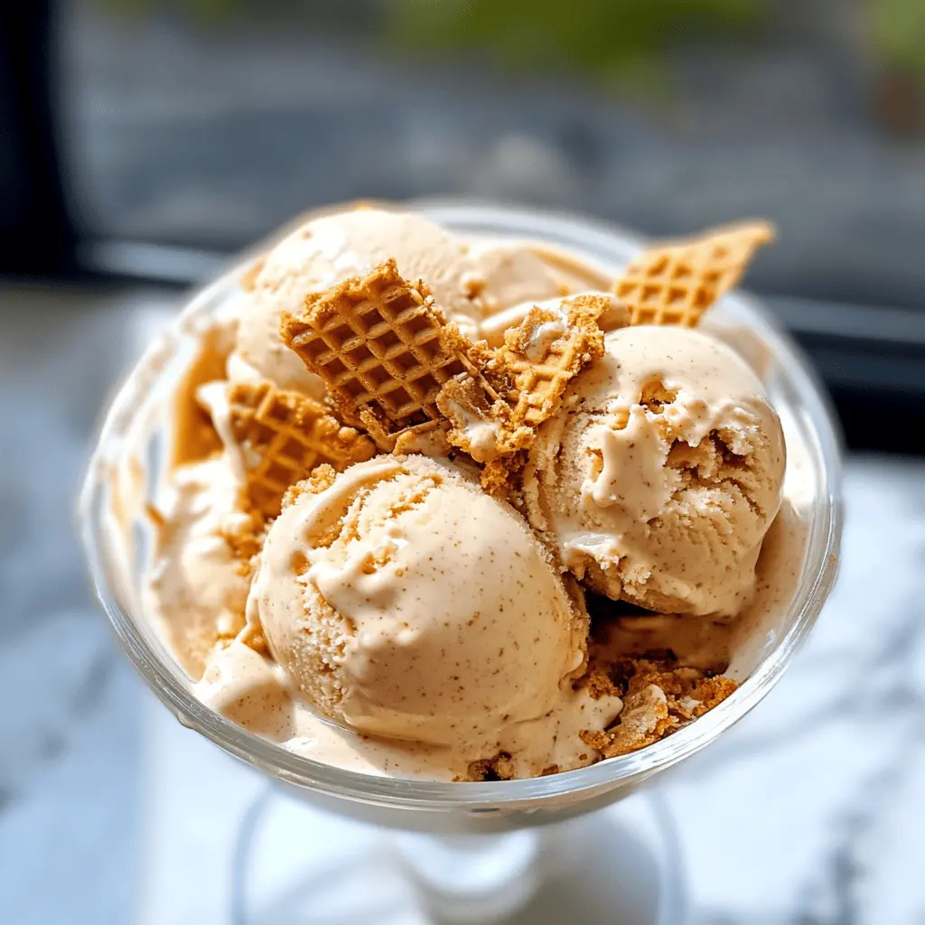 Easy Homemade Biscoff Ice Cream Recipe