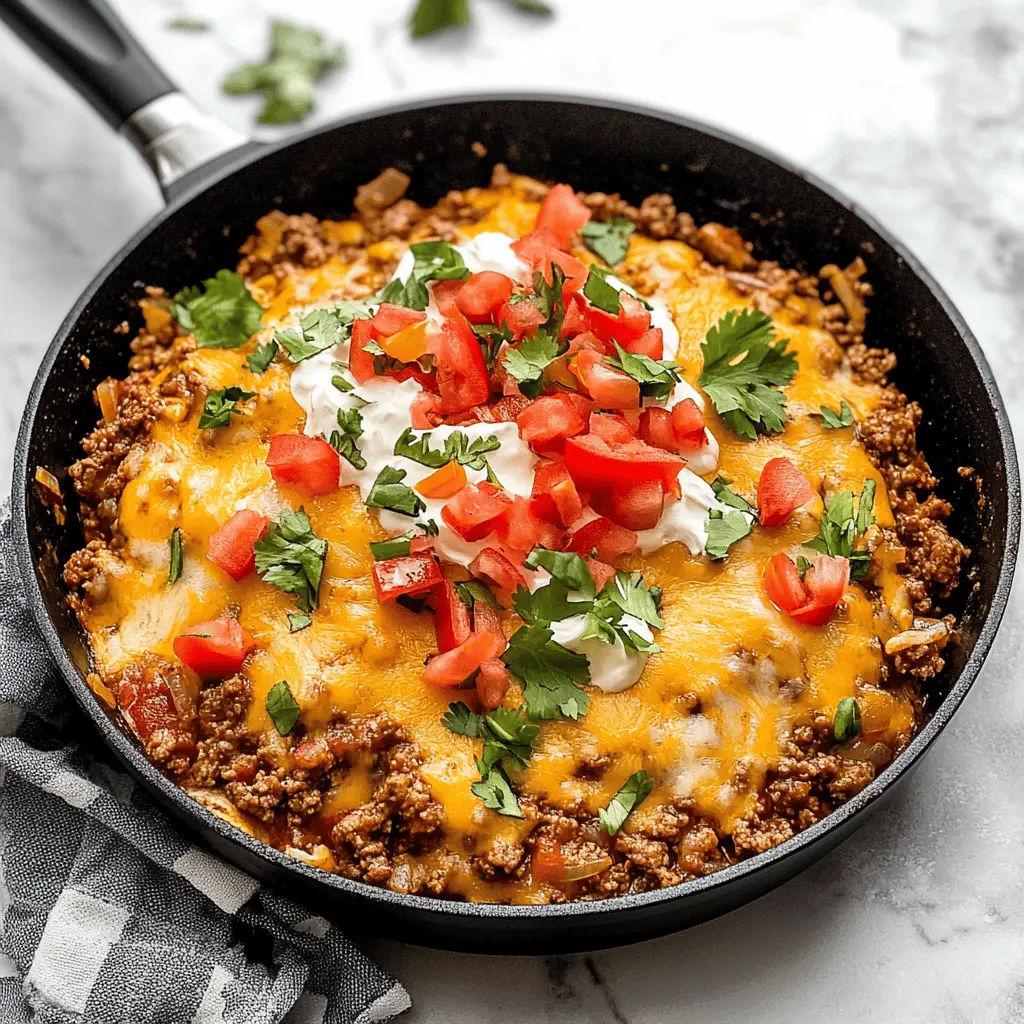 Easy Ground Beef Burrito Skillet Recipe