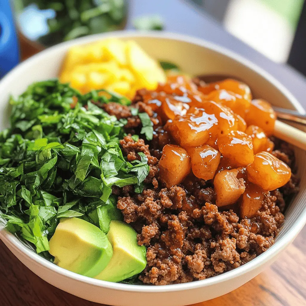 Easy Hot Honey Ground Beef Bowls
