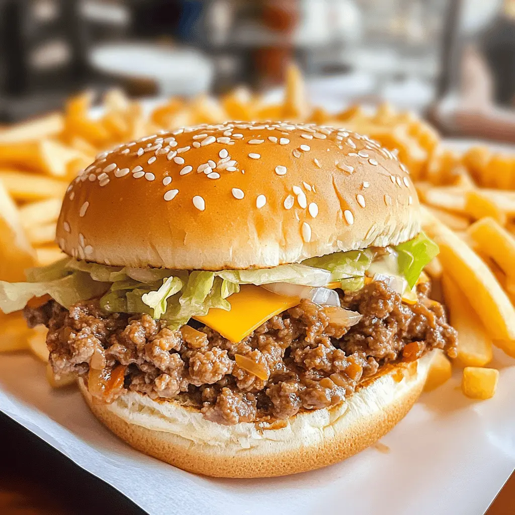 Easy Big Mac Sloppy Joes Recipe