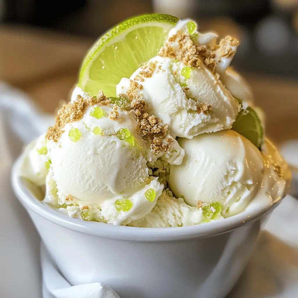 Easy Homemade Key Lime Pie Ice Cream Recipe