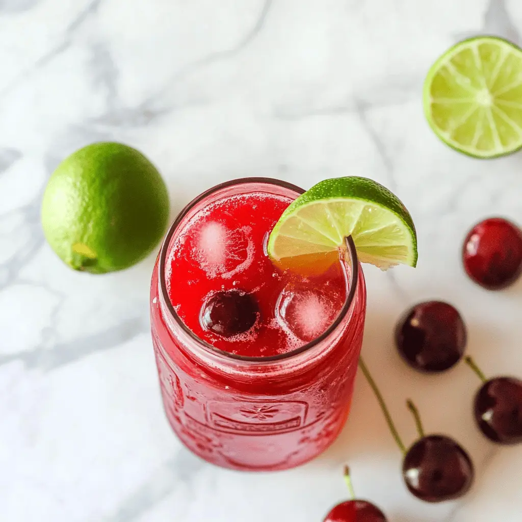 Easy 4-Ingredient Cherry Limeade Recipe