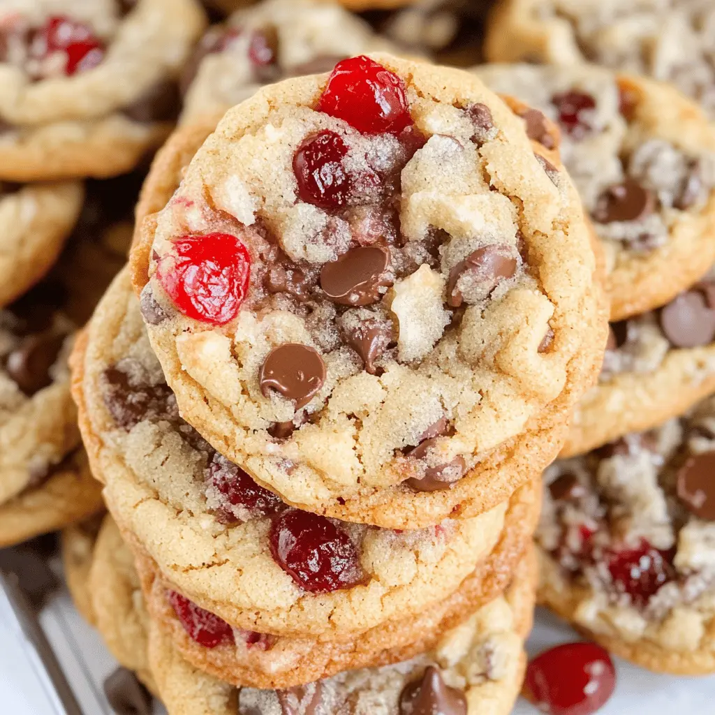 Easy Maraschino Cherry Chocolate Chip Cookies Recipe