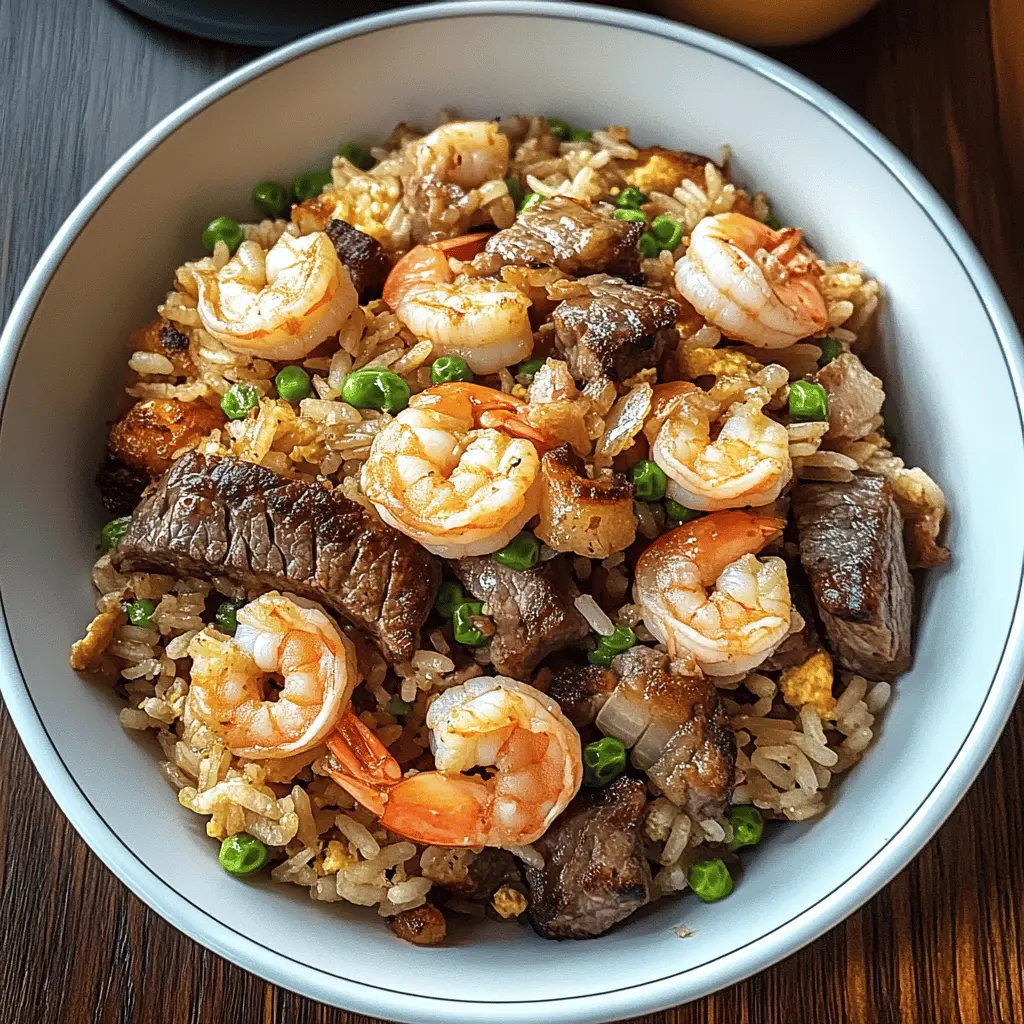 Easy Shrimp and Steak Fried Rice Recipe