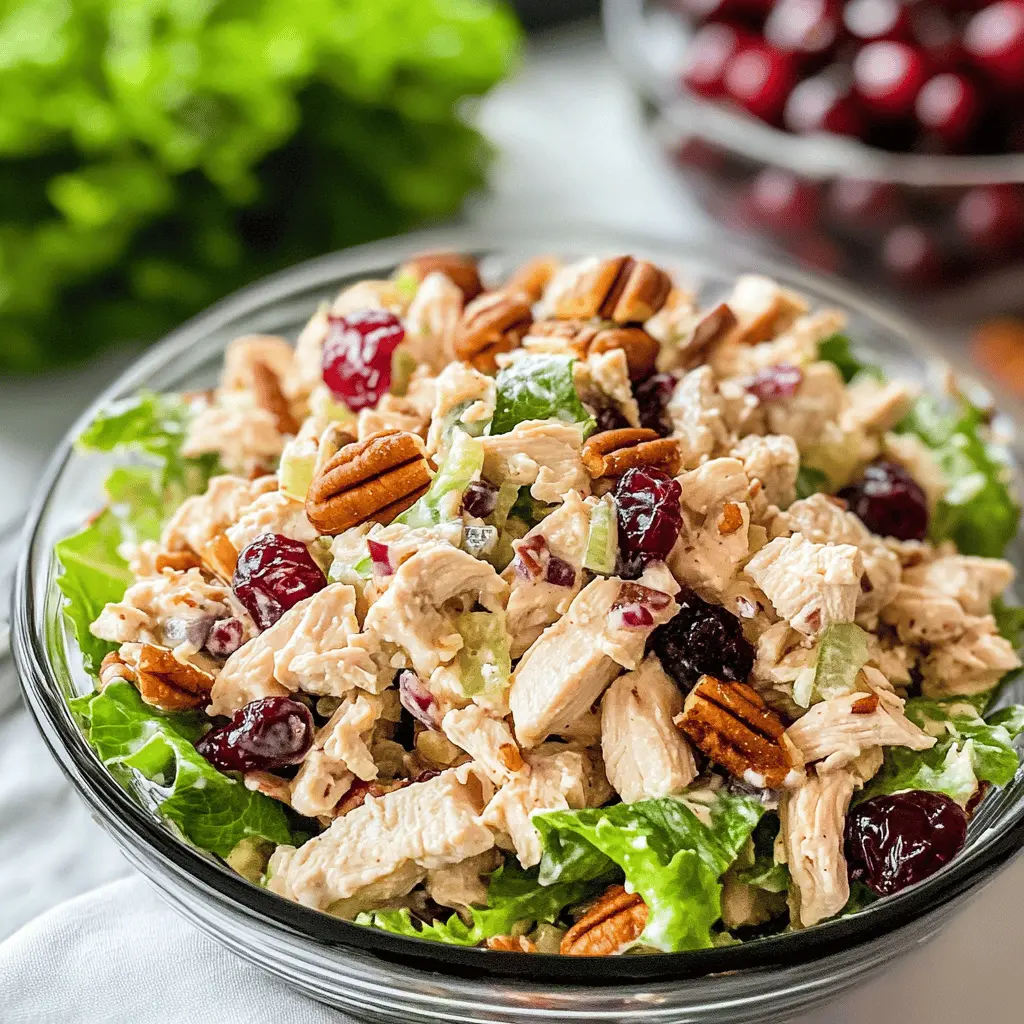 Easy Cranberry Pecan Chicken Salad Recipe