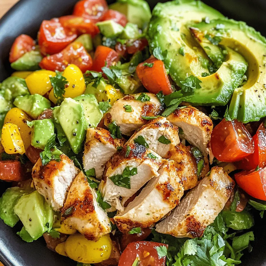 Healthy Avocado Chicken Salad Recipe