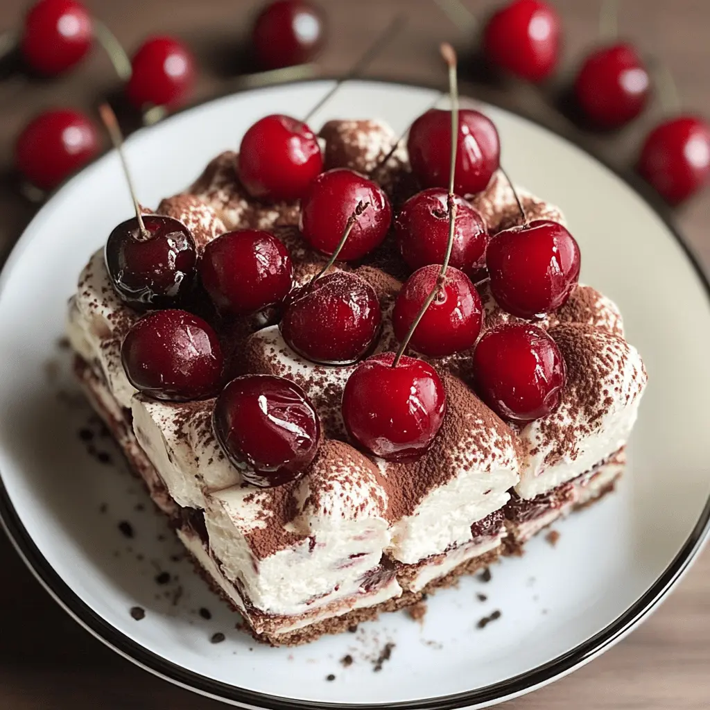 Easy Cherry Amaretto Tiramisu Recipe