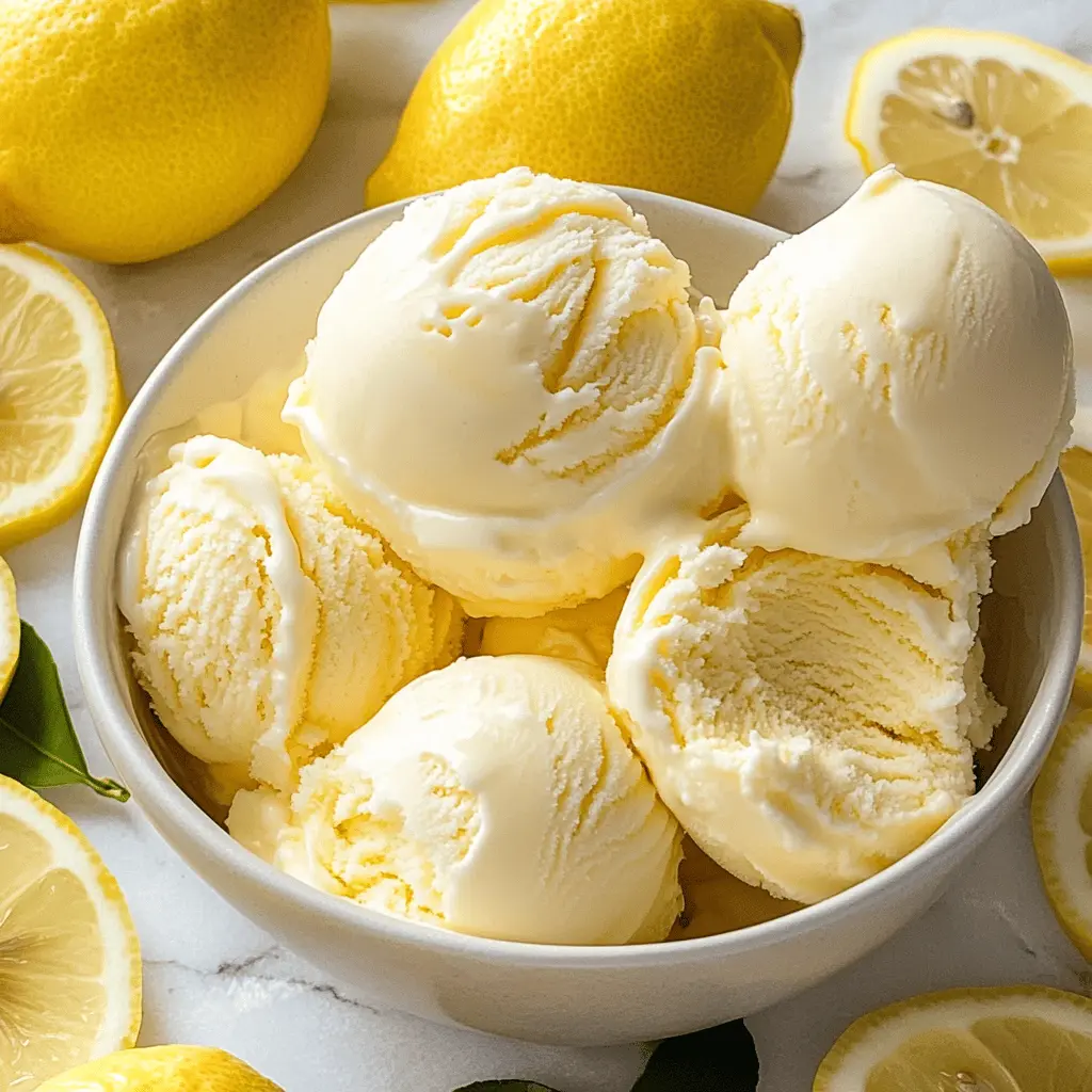 Easy Creamy Lemon Ice Cream Recipe