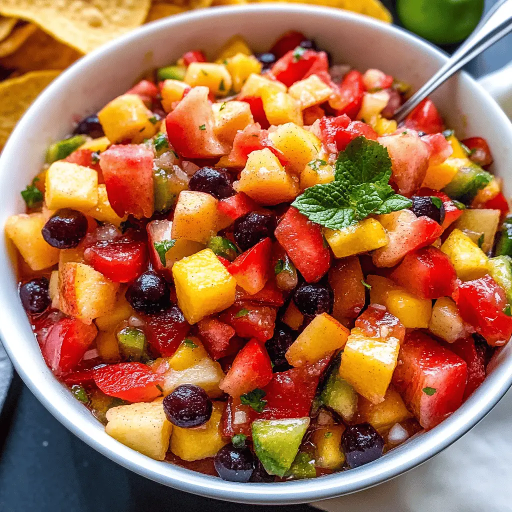 Easy Fruit Salsa with Cinnamon Chips Recipe