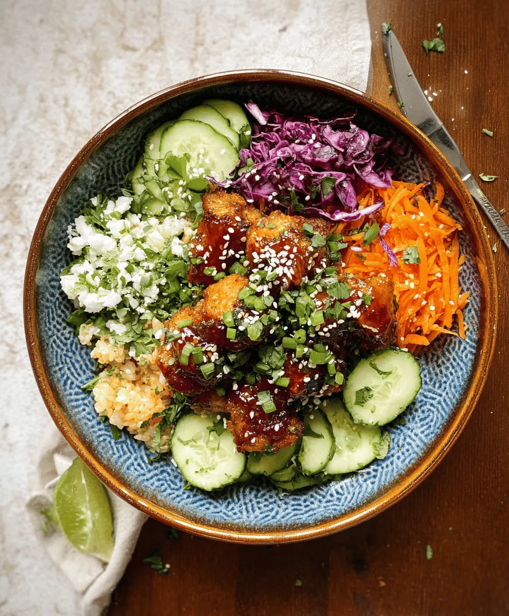 Easy Hot Honey Chicken Bowls Recipe
