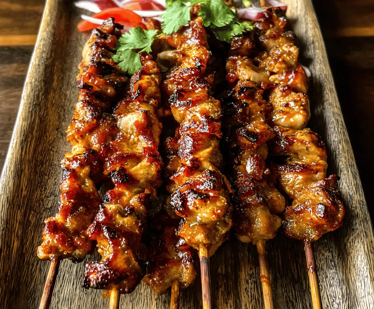 Easy Grilled Thai Chicken Skewers Recipe