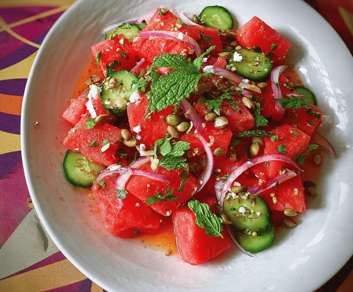 Easy Mexican Watermelon Salad Recipe