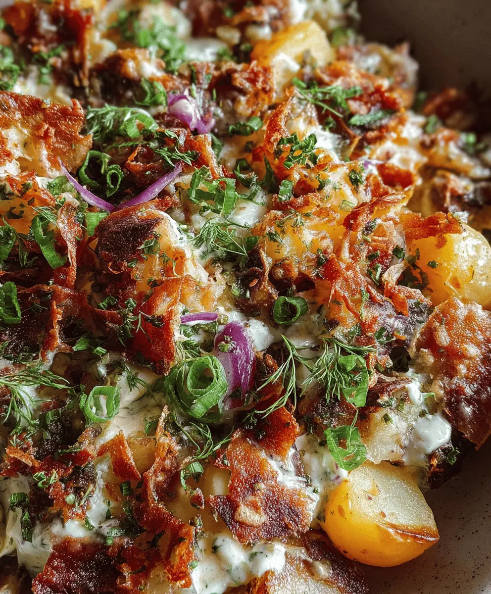 Easy Crispy Smashed Potato Salad Recipe