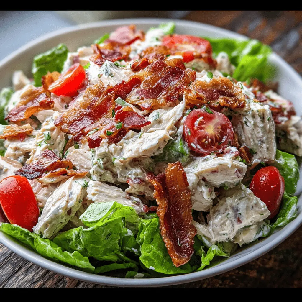 Easy BLT Chicken Salad Recipe for Lunch