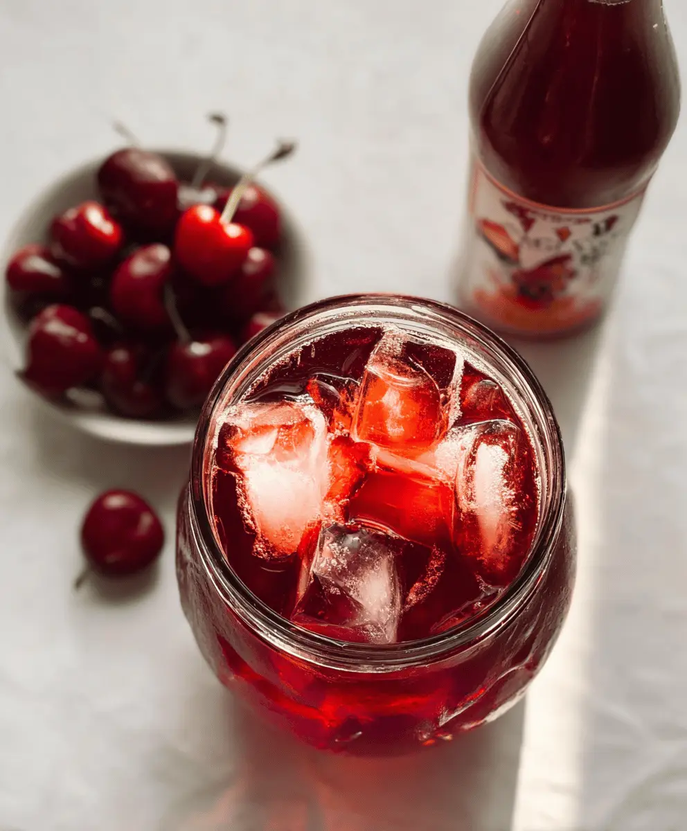 Easy Homemade Cherry Iced Tea Recipe