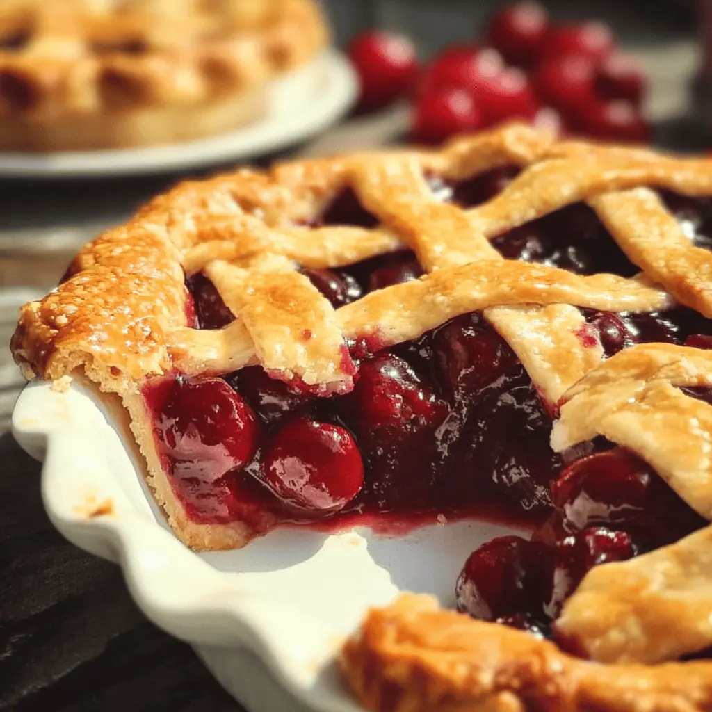 Easy Homemade Grandma’s Sweet Cherry Pie Recipe