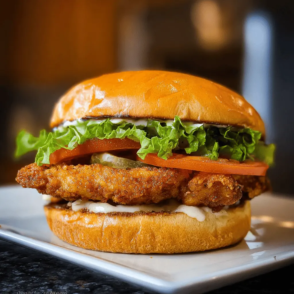 Easy Crispy Chicken Sandwich Recipe