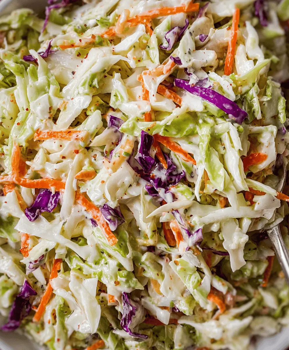 Easy Sweet and Tangy Coleslaw Recipe