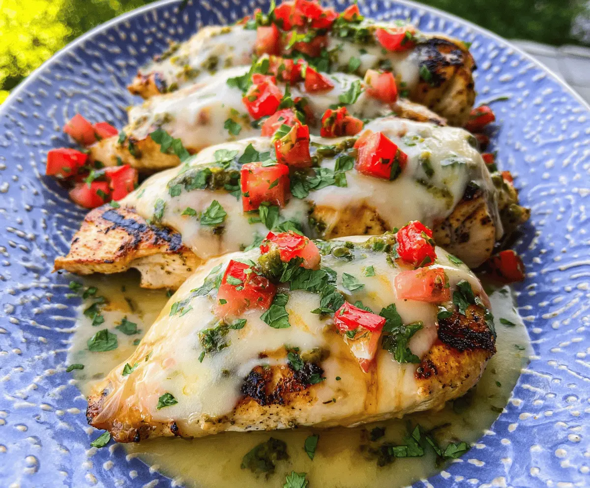 Cheesy Grilled Salsa Verde Pepper Jack Chicken