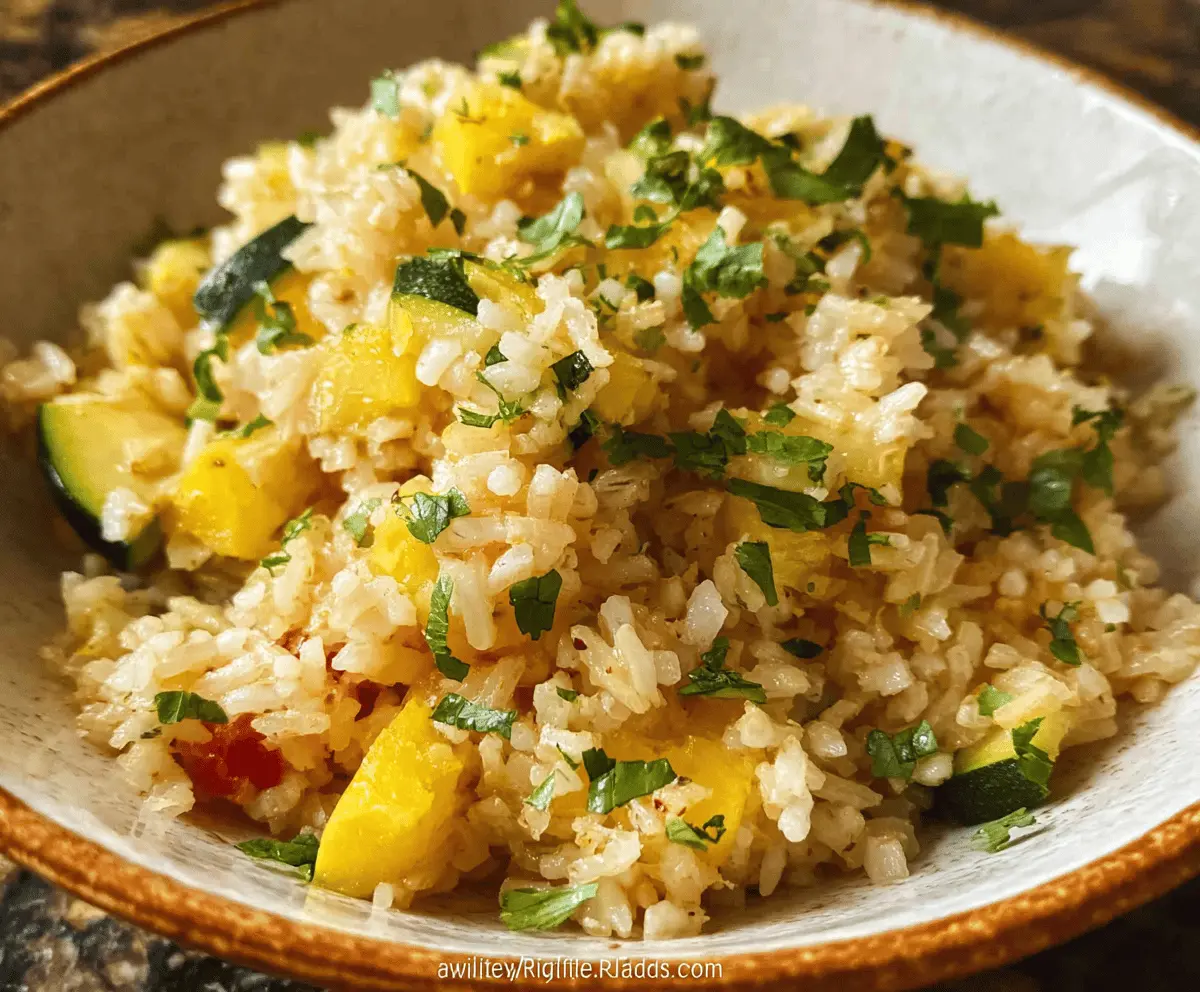 Easy Summer Squash Rice Recipe