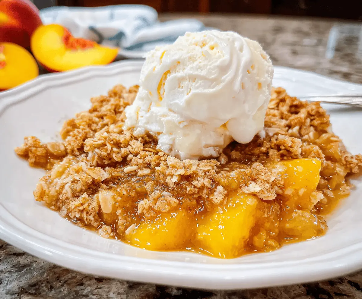 Easy Homemade Peach Crisp Recipe