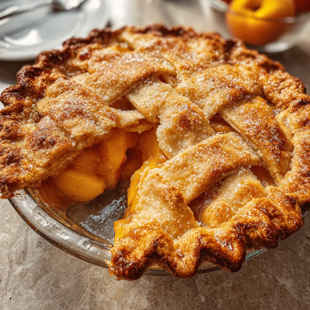 Easy Homemade Peach Pie Recipe