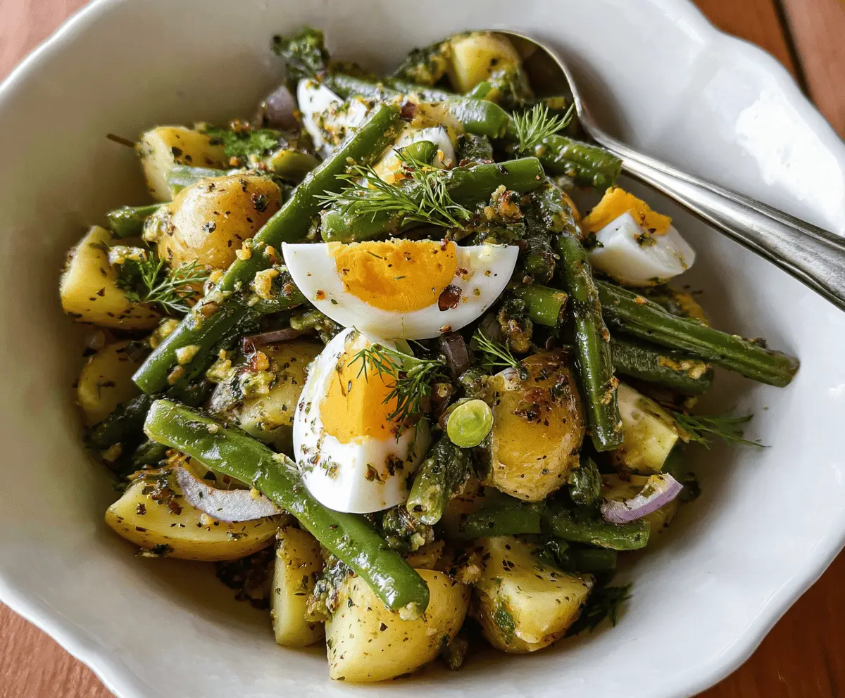 Easy French-Style Potato and Green Bean Salad Recipe