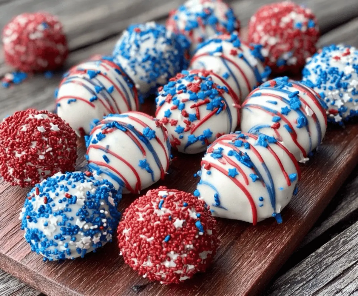 Easy 4th of July Truffles Recipe