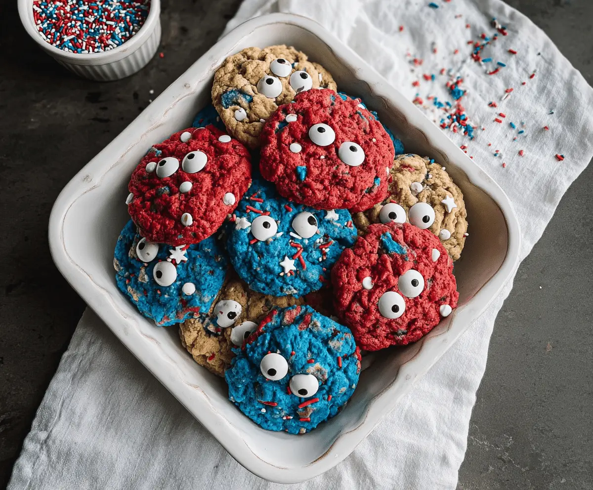 Easy 4th of July Monster Cookies Recipe