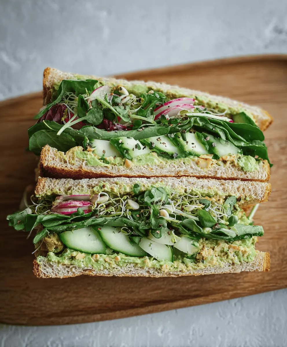 Easy Green Goddess Salad Sandwich Recipe