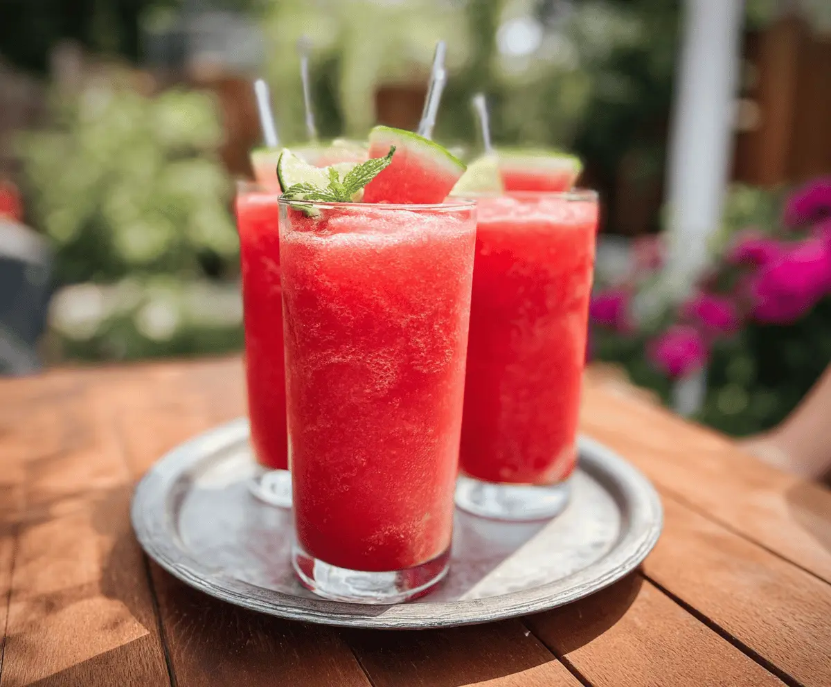 Refreshing Watermelon Slushie Recipe