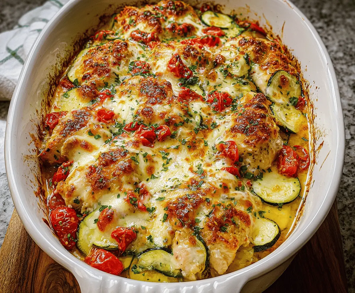 Easy Mediterranean Chicken and Zucchini Bake