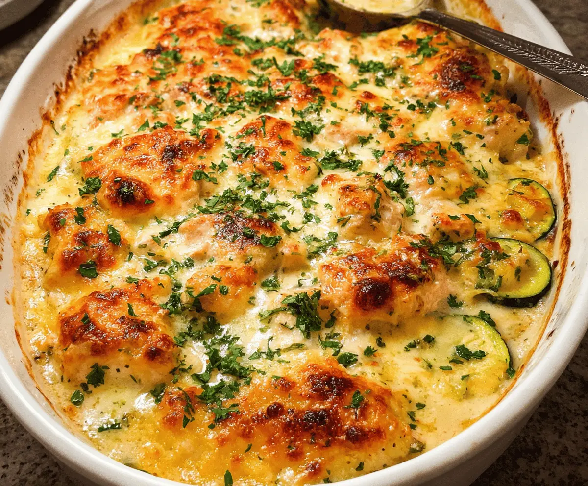 Easy Baked Chicken and Zucchini Casserole