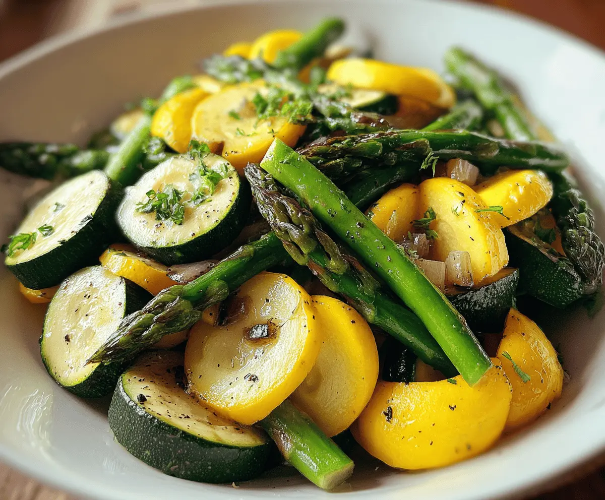 Flavorful Asparagus with Zucchini and Summer Squash