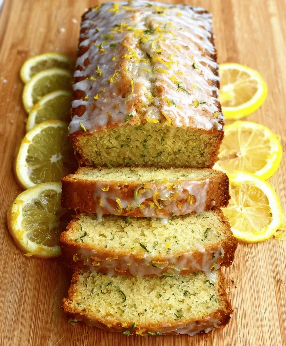 Moist Lemon Zucchini Bread Recipe