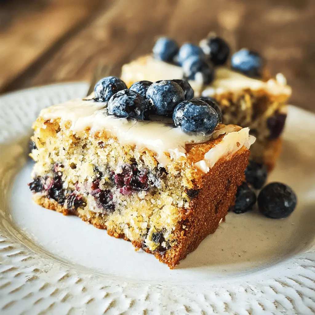 Moist Blueberry Zucchini Cake Recipe